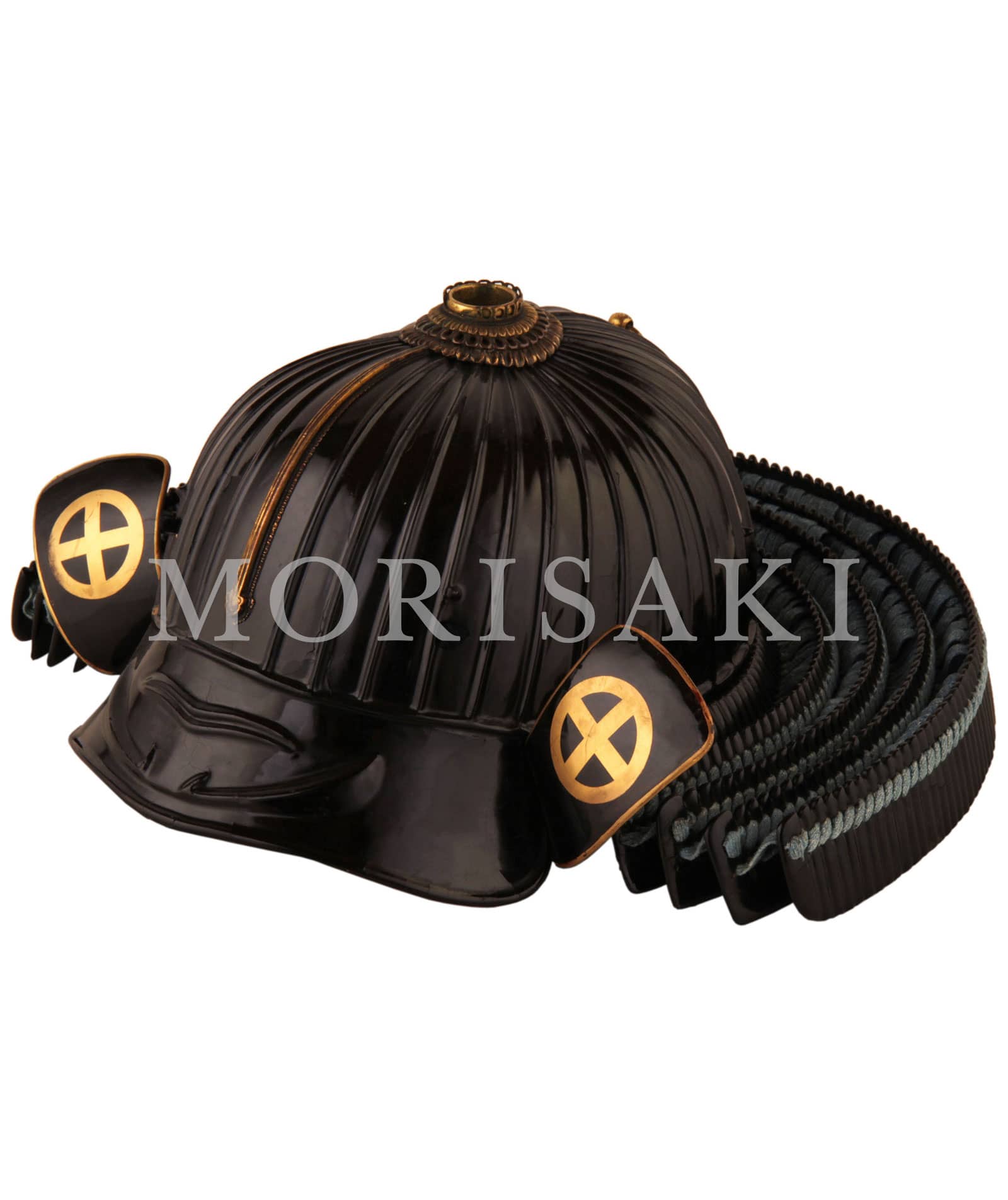 [ 商品名 ： K27 黒漆塗三十六間阿古陀形兜 ] 甲冑・武具MORISAKI
