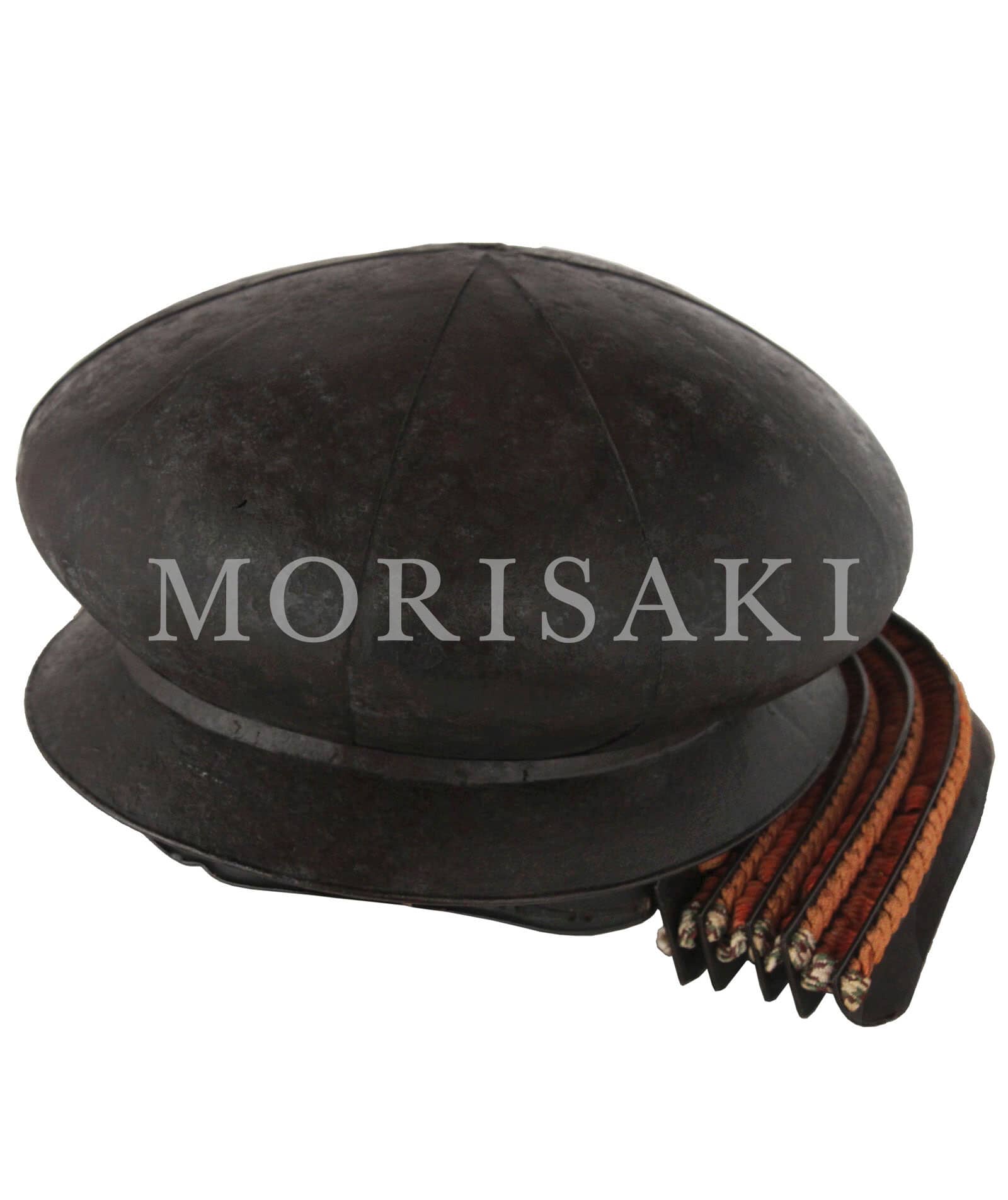 商品名 ： K-39 鉄錆地十枚張丸頭巾形兜 ] 甲冑・武具MORISAKI